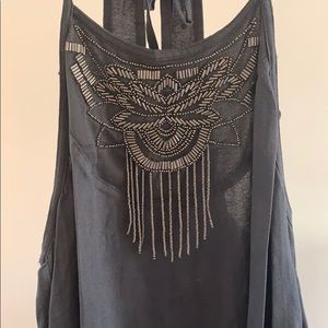 Hollister high neck beaded tank